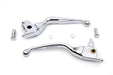 V-Twin Manufacturing Chrome 3-Slot Wide Hand Lever Set - additional view 2