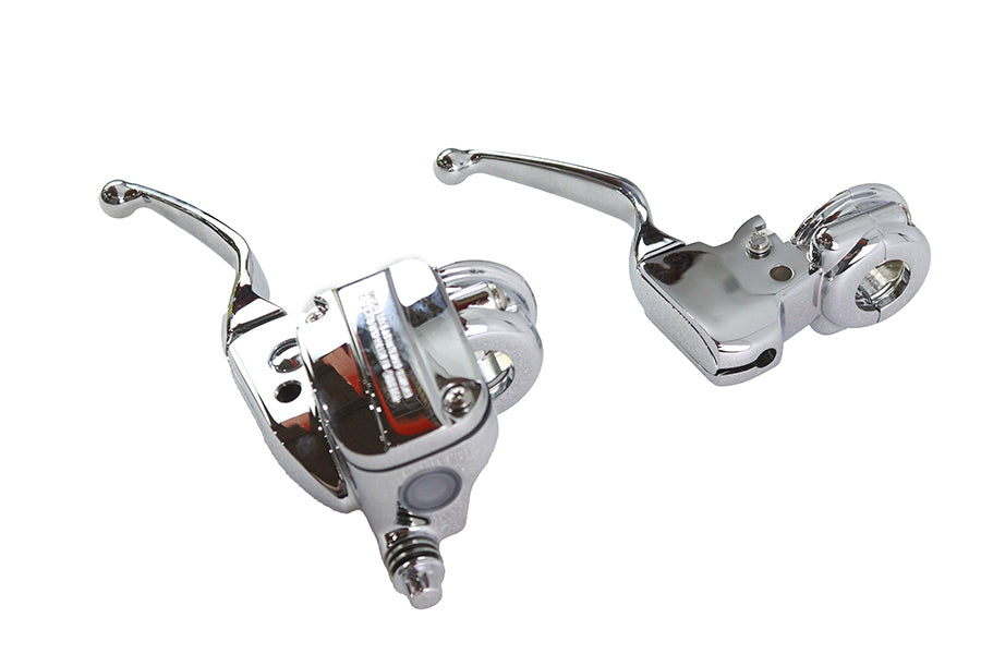 V-Twin Manufacturing Clutch Bracket and Master Cylinder Reservoir Kit Chrome - additional view 3