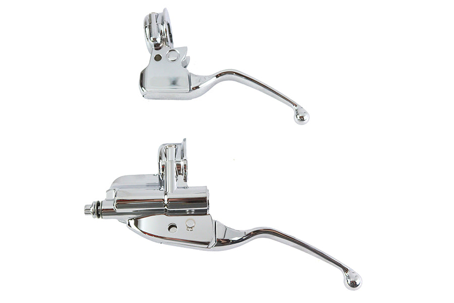 V-Twin Manufacturing Clutch Bracket and Master Cylinder Reservoir Kit Chrome - additional view 4