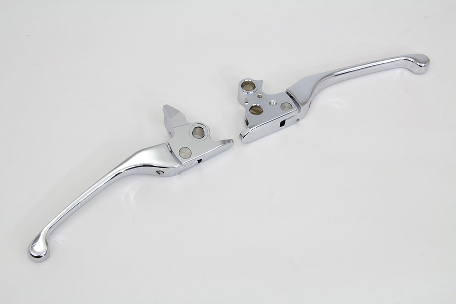 V-Twin Manufacturing Chrome Adjustable Hand Lever Set - additional view 2