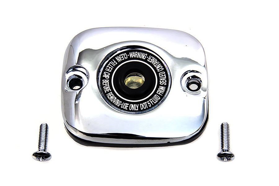 V-Twin Manufacturing Chrome Plated Handlebar Master Cylinder Cover