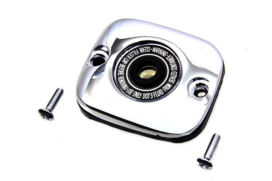 V-Twin Manufacturing Chrome Plated Handlebar Master Cylinder Cover - additional view 3
