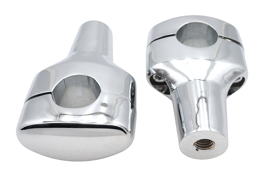 V-Twin Manufacturing Chrome 3-1/2 Short Riser Set - additional view 2