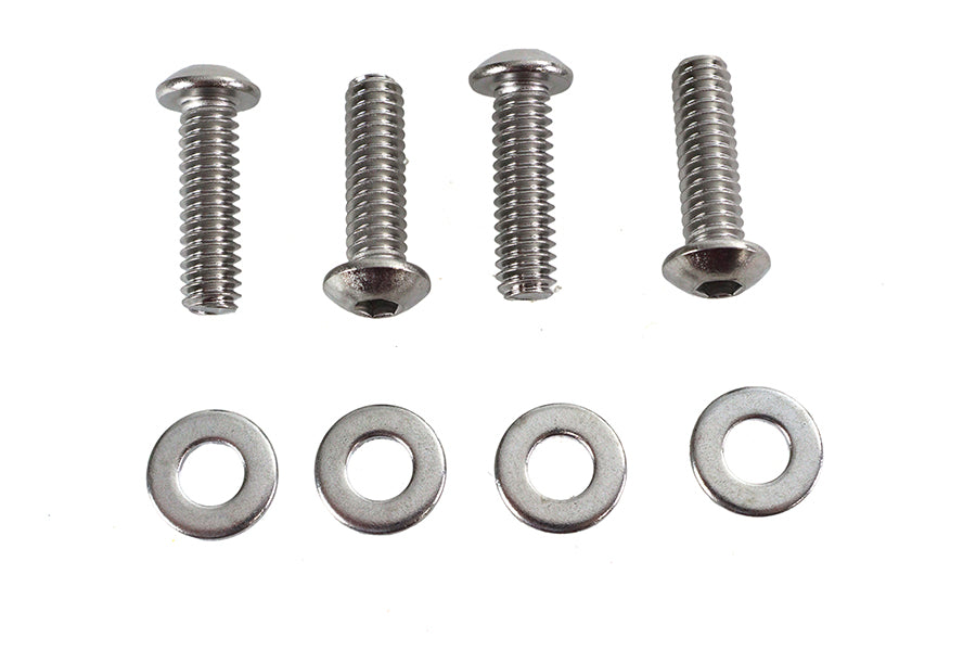 V-Twin Manufacturing Clutch Lever Clamp Screw Kit Chrome - additional view 2