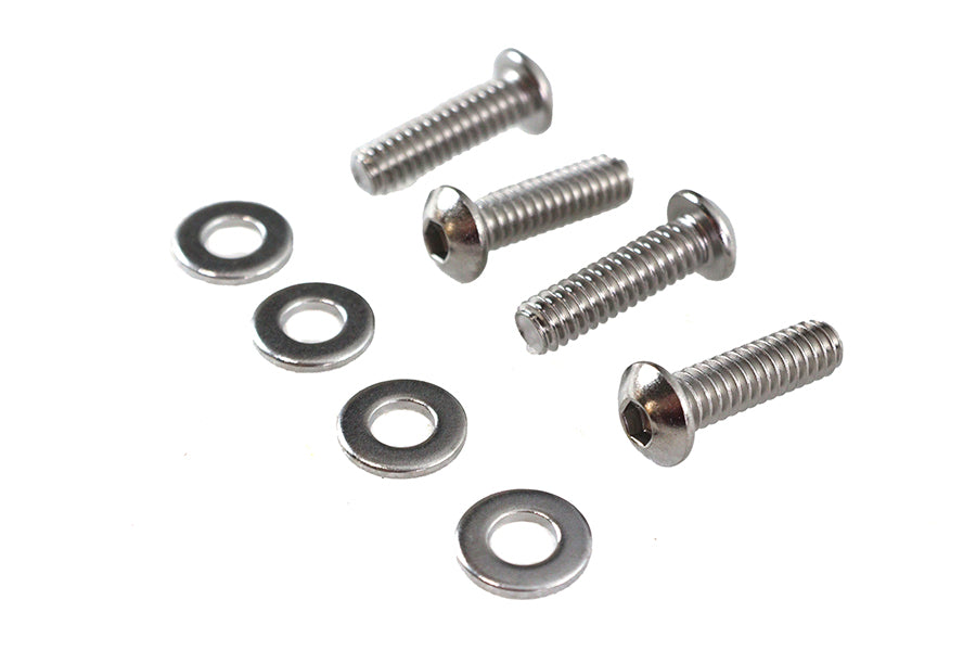 V-Twin Manufacturing Clutch Lever Clamp Screw Kit Chrome - additional view 3