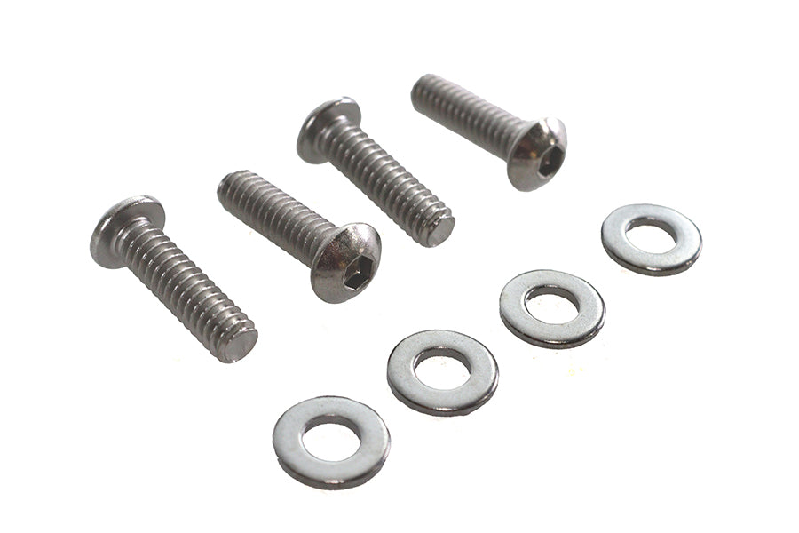 V-Twin Manufacturing Clutch Lever Clamp Screw Kit Chrome - additional view 4