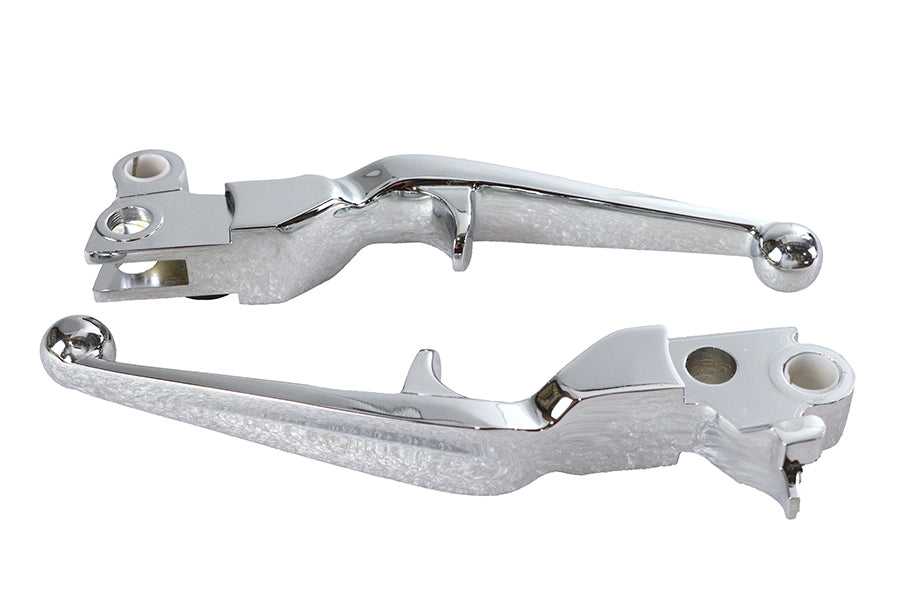 V-Twin Manufacturing Chrome Trigger Style Hand Lever Set