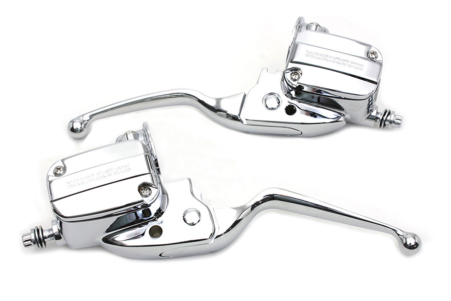 V-Twin Manufacturing Handlebar Control Kit Chrome with Hydraulic Clutch
