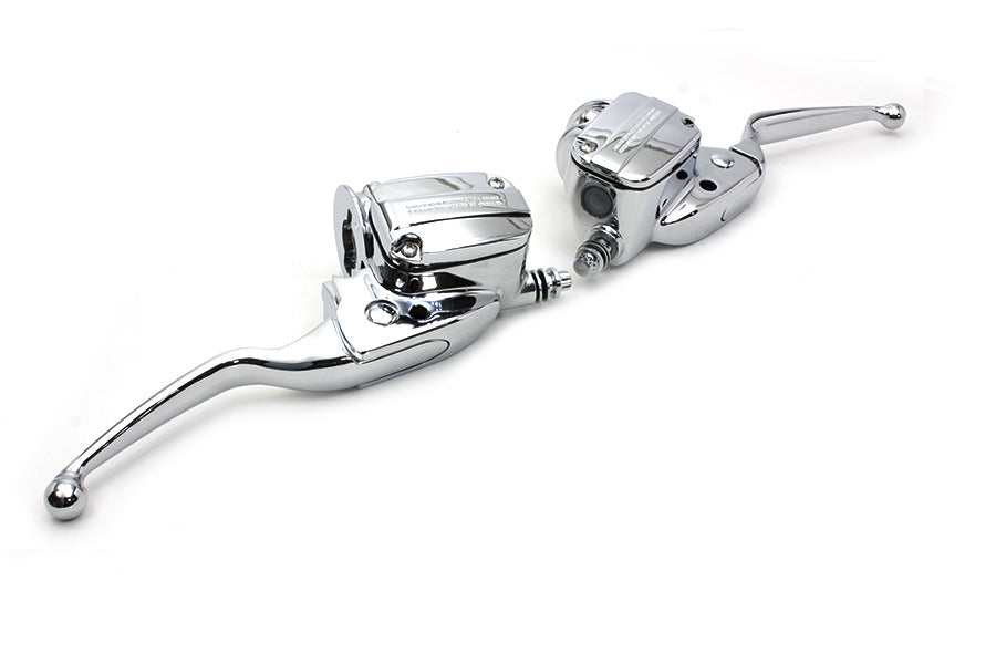 V-Twin Manufacturing Handlebar Control Kit Chrome with Hydraulic Clutch - additional view 2