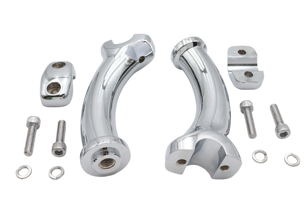 V-Twin Manufacturing 5-3/4 Fatty Pullback Riser Kit Chrome - additional view 2