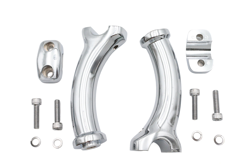 V-Twin Manufacturing 5-3/4 Fatty Pullback Riser Kit Chrome - additional view 3