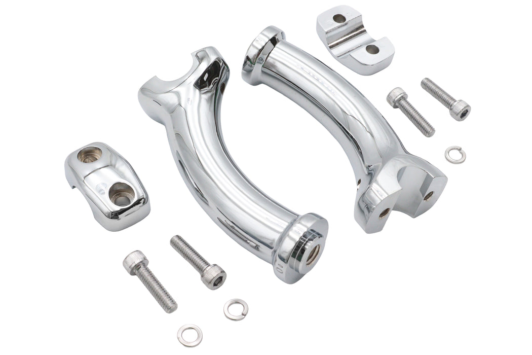 V-Twin Manufacturing 5-3/4 Fatty Pullback Riser Kit Chrome - additional view 4