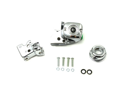 V-Twin Manufacturing Chrome Handlebar Control Cover Kit