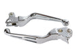 V-Twin Manufacturing Chrome Slotted Hand Lever Set
