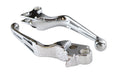 V-Twin Manufacturing Chrome Slotted Hand Lever Set - additional view 3