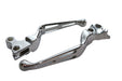 V-Twin Manufacturing Chrome Slotted Hand Lever Set - additional view 4