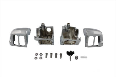 V-Twin Manufacturing Handlebar Control Switch Housing Kit Chrome