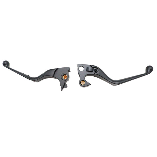 Black Drilled Hand Lever Set - MCM 053549 - Sportster 2014-2016