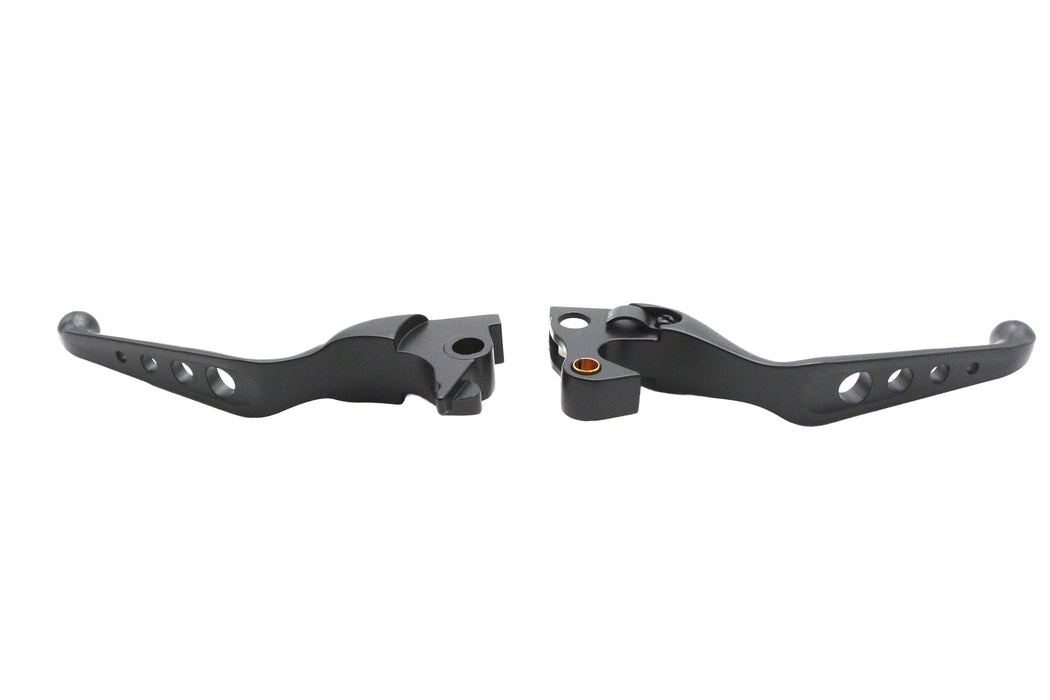 MCM Black Drilled Hand Lever Set