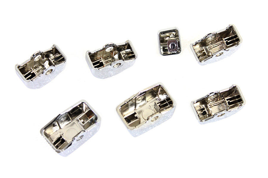 V-Twin Manufacturing Handlebar Switch Cap Set Chrome - additional view 3