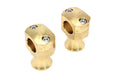 V-Twin Manufacturing Shorty Style Brass Riser Set - additional view 2