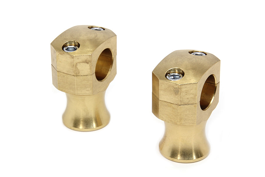 V-Twin Manufacturing Shorty Style Brass Riser Set - additional view 4