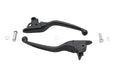 V-Twin Manufacturing Black Narrow Smooth Contour Hand Lever Set