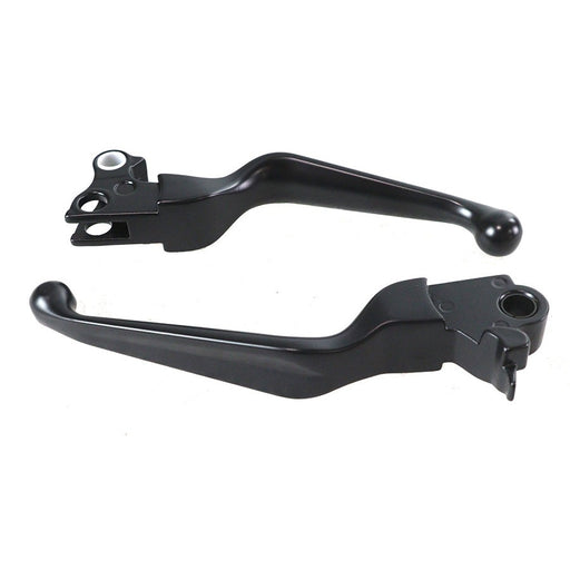 Black Smooth Contour Hand Lever Set - V-Twin 26-0980 - Twin Cam 2008-2014