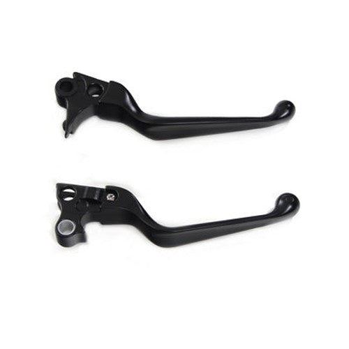 Black V-Cut Hand Lever Set - V-Twin 26-0982 - OEM 44994-07