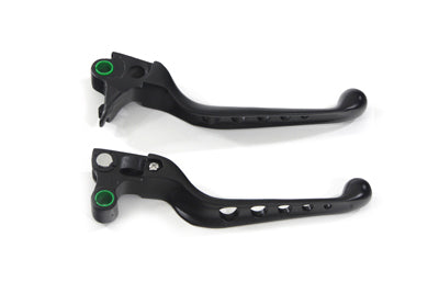 V-Twin Manufacturing Black Drilled Hand Lever Set - additional view 2