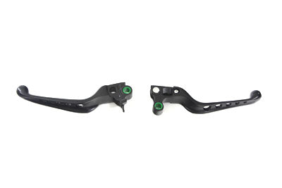 V-Twin Manufacturing Black Drilled Hand Lever Set - additional view 3