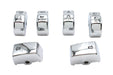 V-Twin Manufacturing Handlebar Switch Cap Set Chrome
