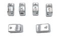 V-Twin Manufacturing Handlebar Switch Cap Set Chrome - additional view 2