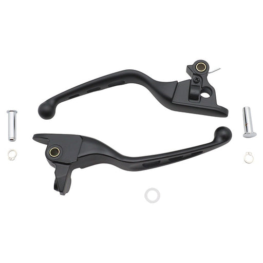 3 Slot Hand Lever Set Black - V-Twin 26-1019 - Milwaukee-Eight 2021-2023