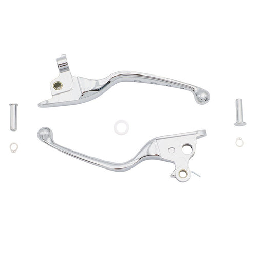4 Hole Hand Lever Set Chrome - V-Twin 26-1021 - Milwaukee-Eight 2021-2023