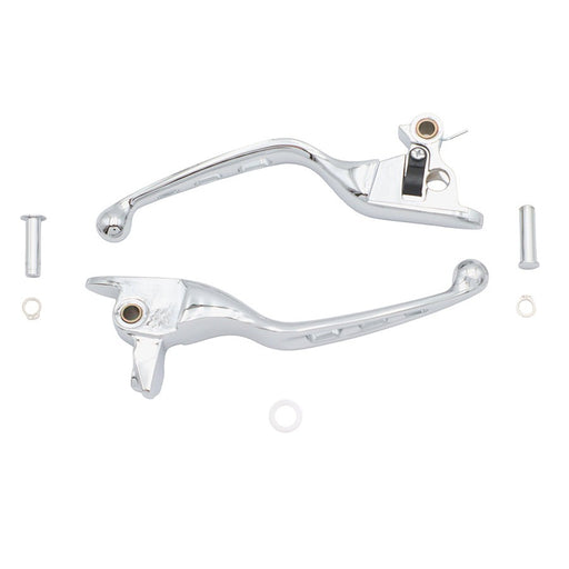 3 Slot Hand Lever Set Chrome - V-Twin 26-1022 - Milwaukee-Eight 2021-2023