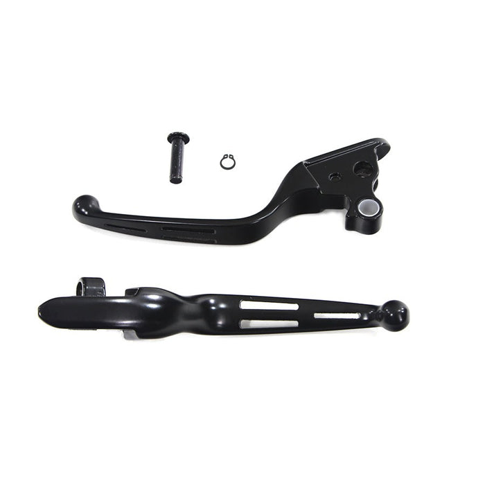 Black Slotted Hand Lever Set - V-Twin 26-2113 - Twin Cam Touring 2008-2013