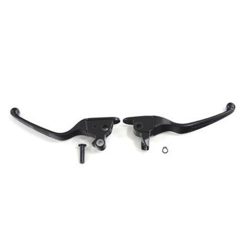 Black Slotted Hand Lever Set - V-Twin 26-2113 - Twin Cam Touring 2008-2013
