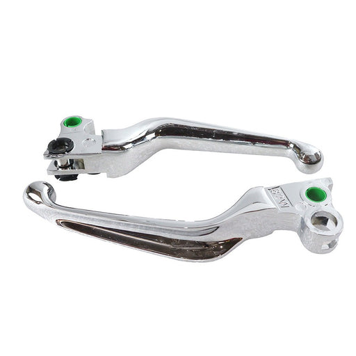Chrome Contour Hand Lever Set - V-Twin 26-2171 - Big Twin 1979-1995