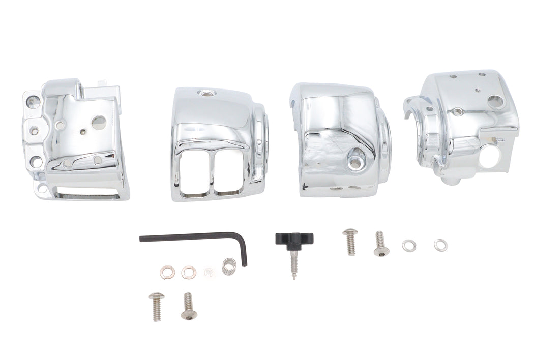 V-Twin Manufacturing Handlebar Switch Housing Kit Chrome - additional view 2