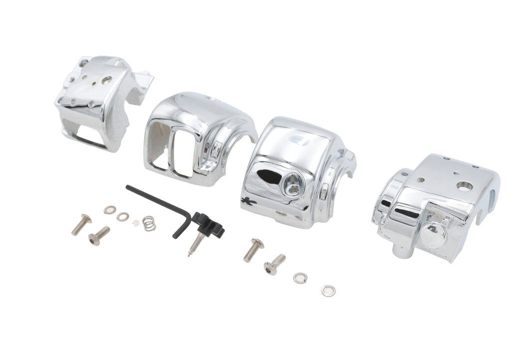 V-Twin Manufacturing Handlebar Switch Housing Kit Chrome - additional view 4