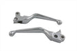 V-Twin Manufacturing Chrome Smooth Contour Hand Lever Set