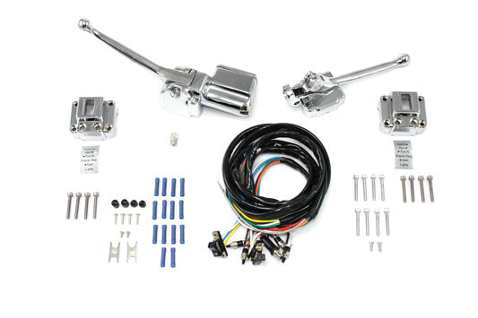 V-Twin Manufacturing Handlebar Control Kit Chrome