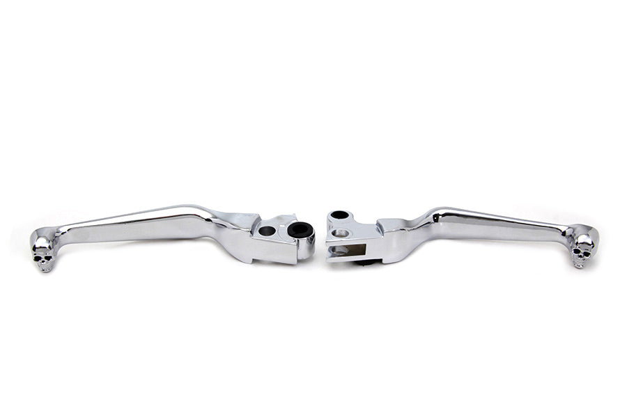 V-Twin Manufacturing Skull Contour Hand Lever Set - additional view 2
