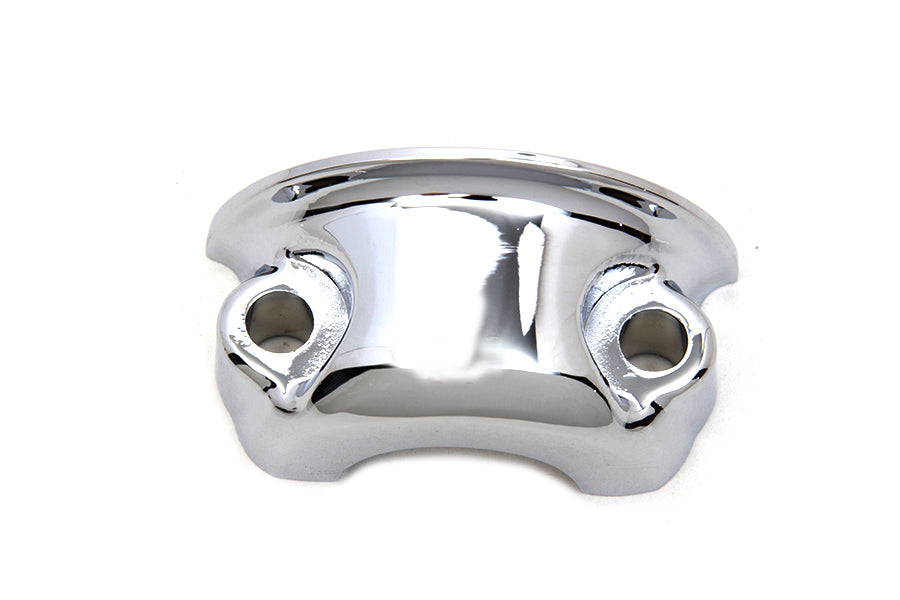 V-Twin Manufacturing Clutch Hand Lever and Master Cylinder Clamp Chrome