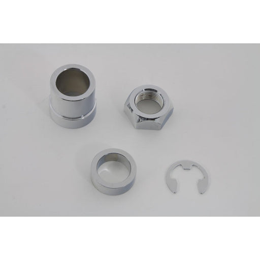 Rear Axle Nut Kit Chrome - V-Twin 2613-4 - OEM 41240-02 - Twin Cam Touring 2002-2007