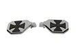 V-Twin Manufacturing Chrome Mini Peg-Board Set with Maltese Design