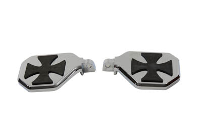 V-Twin Manufacturing Chrome Mini Peg-Board Set with Maltese Design