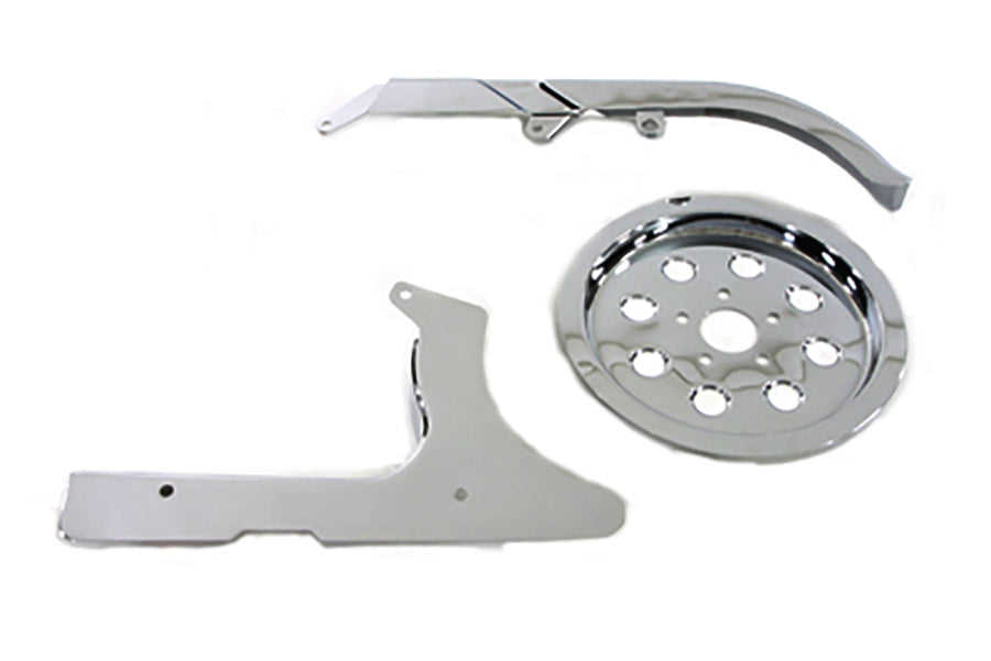 V-Twin Manufacturing Chrome Belt Guard Kit