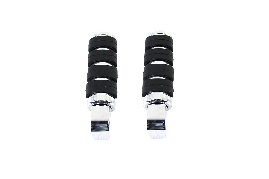 V-Twin Manufacturing Passenger ISO Footpeg Set Chrome - additional view 3